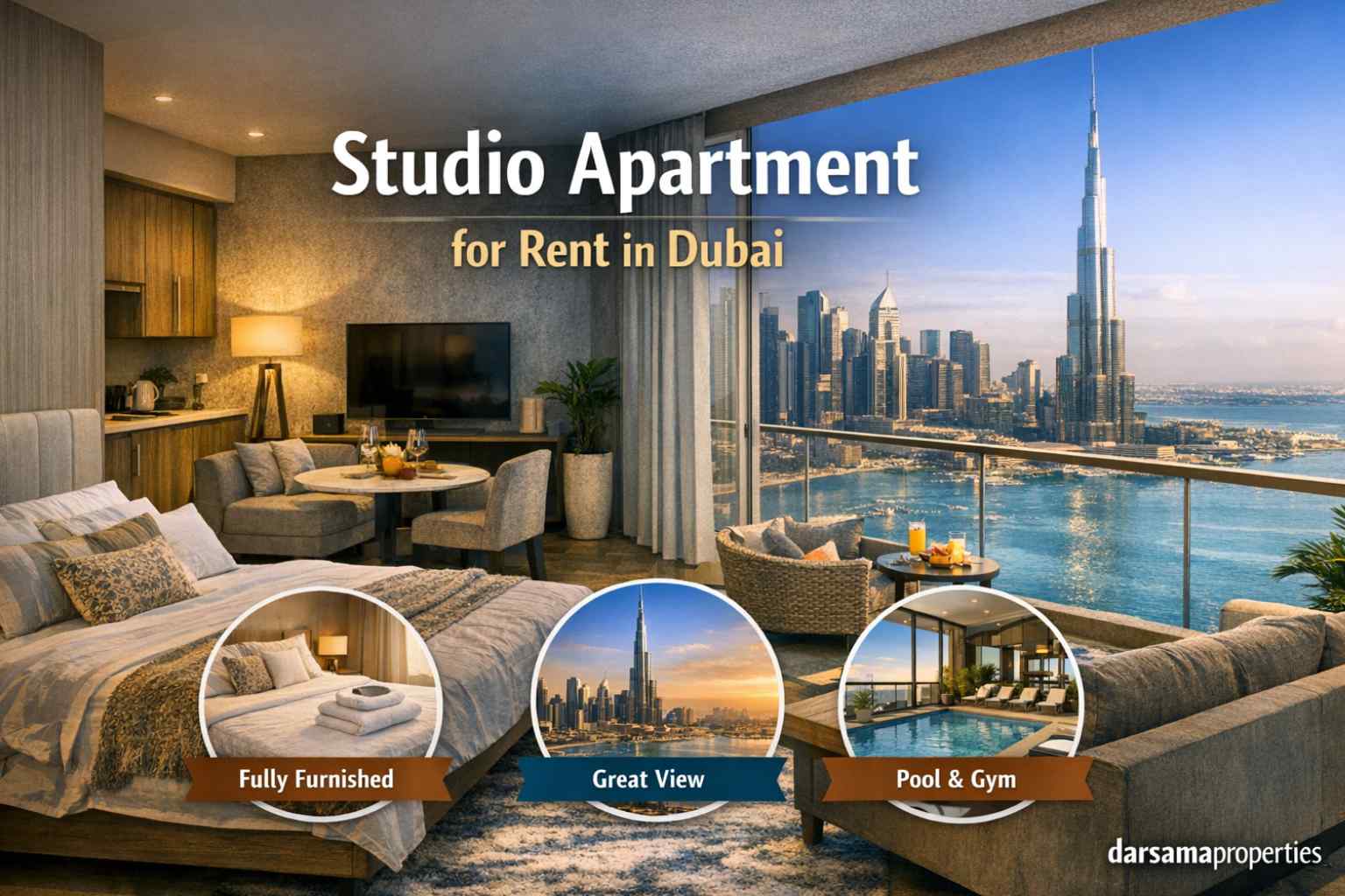 Studio Apartment for Rent in Dubai